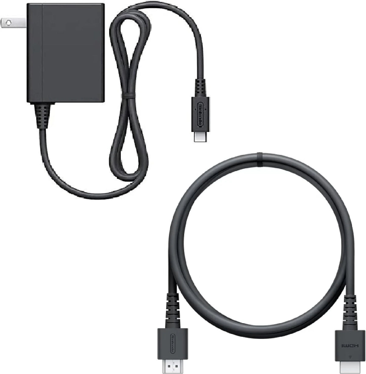 Black Original AC Power Adapter Charger With Cable For Nintendo Switch (US Plug) Interface Type-C