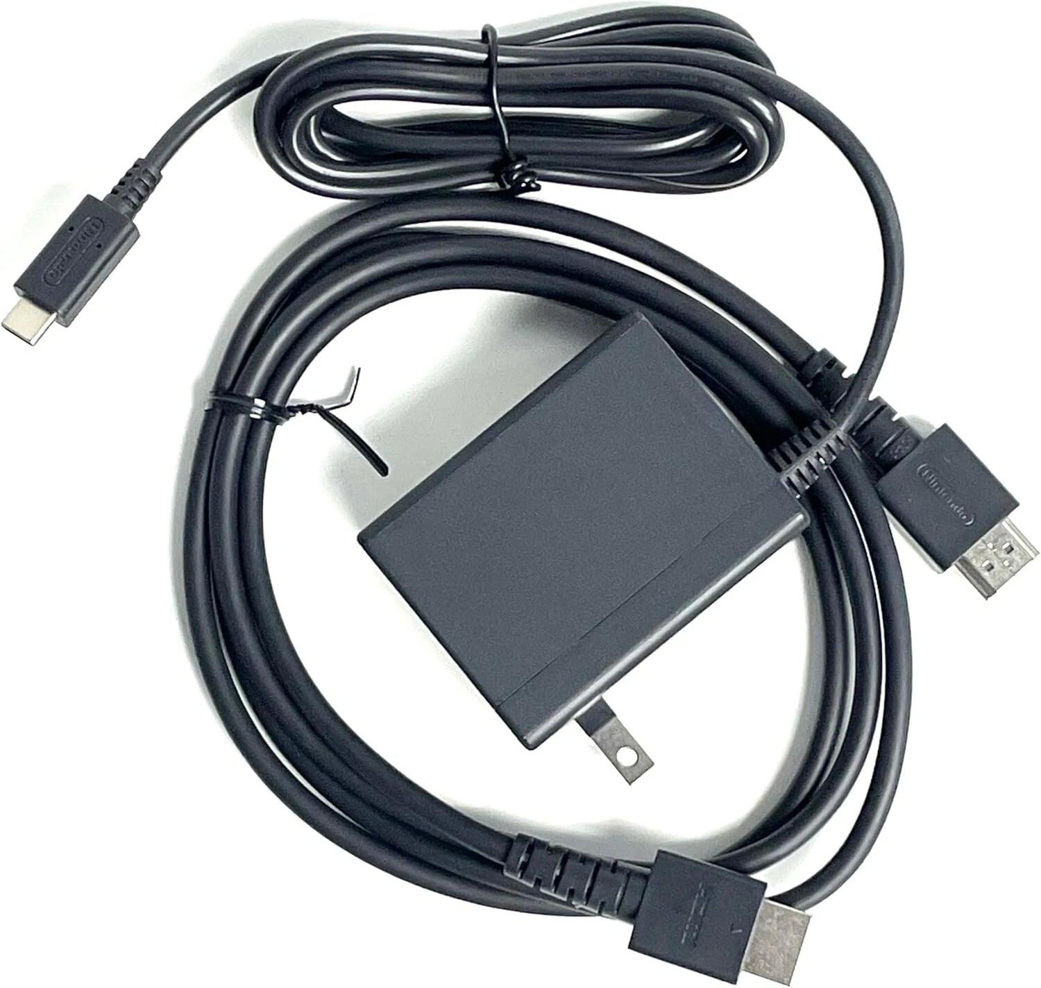 Black Original AC Power Adapter Charger With Cable For Nintendo Switch (US Plug) Interface Type-C
