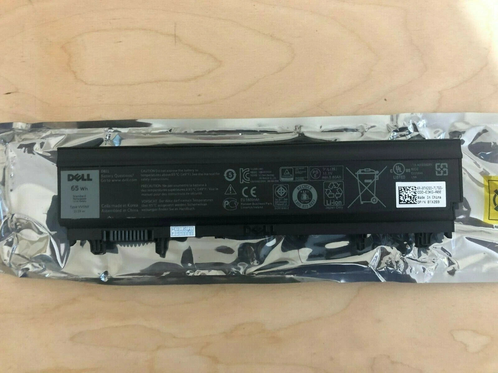 Genuine  Dell VV0NF 11.1V 65Wh Battery