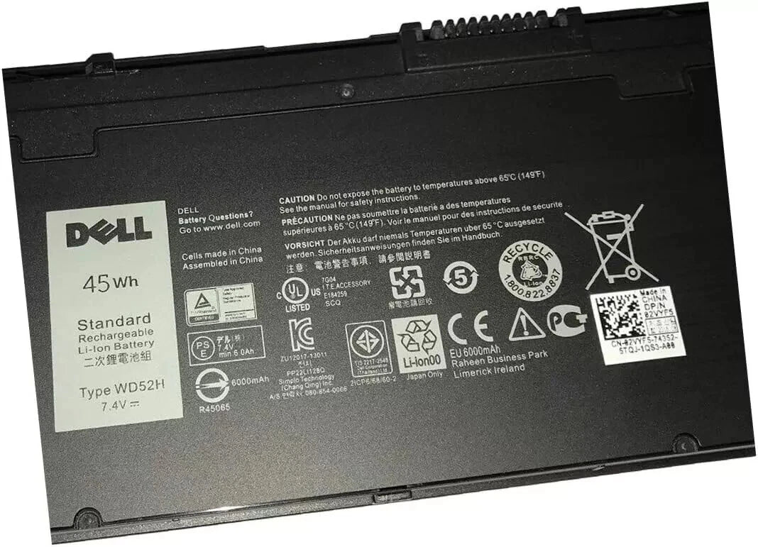 Original Dell VFV59 Battery 52Wh Genuine OEM Laptop Replacement Rechargeable Battery