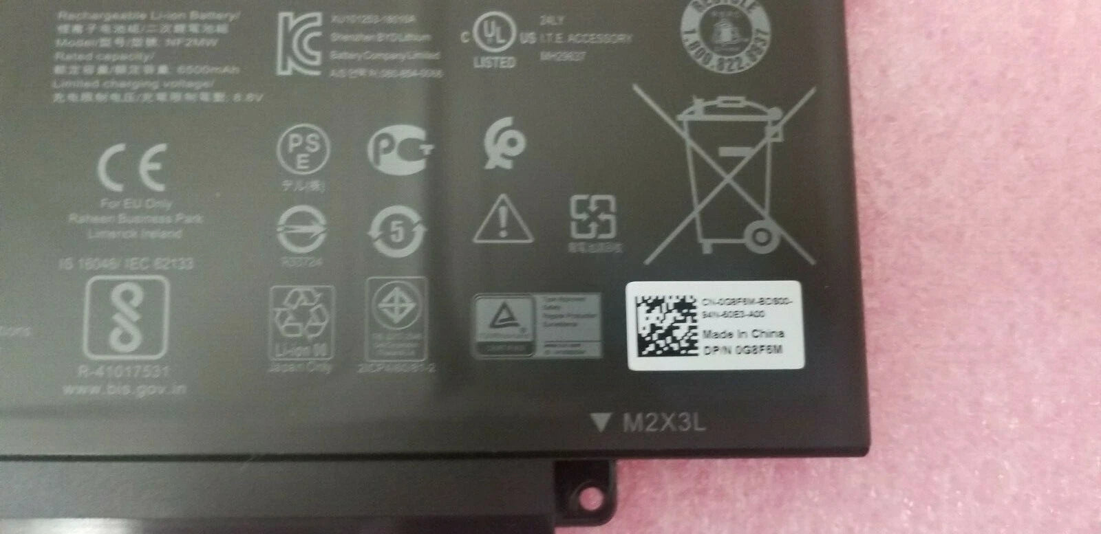 Genuine Dell NF2MW 52WH Battery