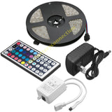 32.8 Feet RGB Waterproof LED Strip Light SMD 44 Key Remote 12V DC Power Kit 5050