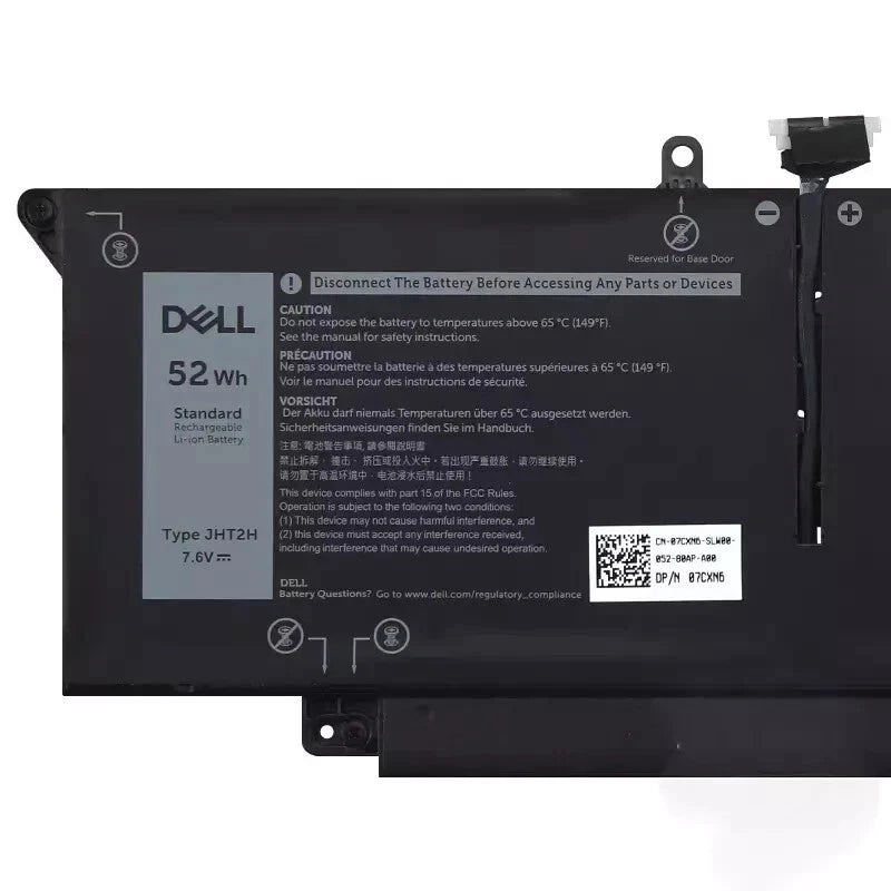 Dell JHT2H 52Wh Laptop Battery for Latitude 7310 7410 04V5X2 0HRGYV