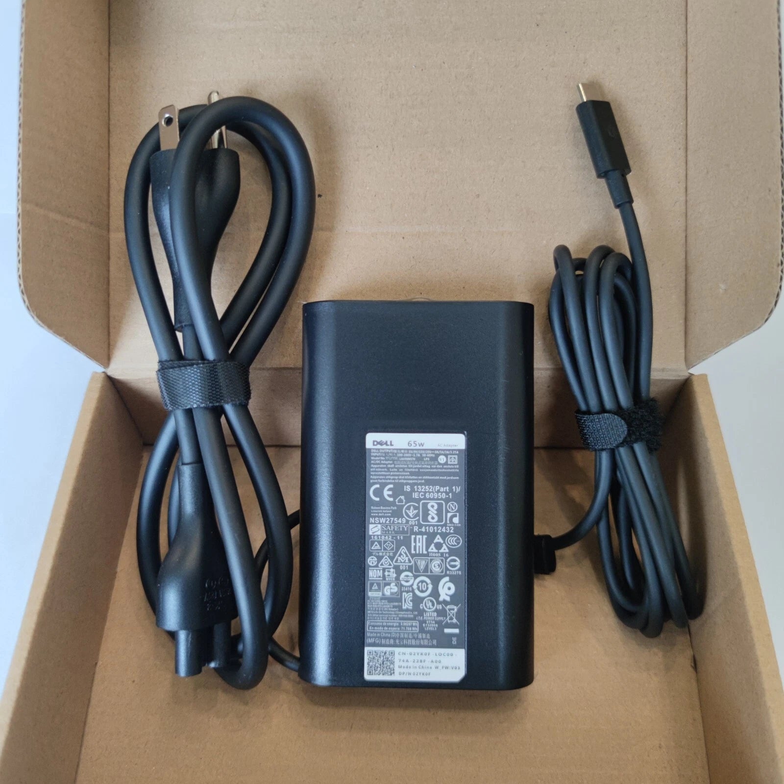 Genuine Dell 65W USB-C Laptop Charger Power Adapter LA65NM170 GJJYR