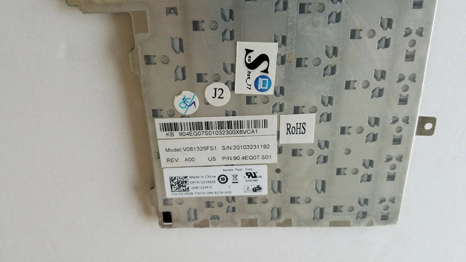 DELL Latitude E5300 E5400 E5500 E5510 E5410 US English Keyboard 2VM28 FM753