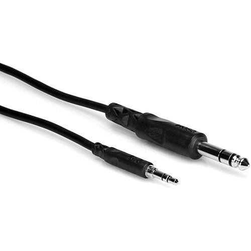 Hosa - CMS-103 - Balanced Mini 1/8" TRS Plug to 1/4" TRS Stereo Cable - 3 ft.