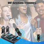 Uhf Wireless Microphone System Xlr Transmitter Receiver Mic Adapter Audio Mixer