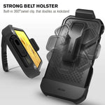 Vena [vArmor] Shockproof Heavy Duty Holster Belt Clip Case for iPhone 13 Pro