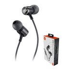 Genuine JBL LIVE 100 In-ear Headphones Signature Sound Hands-free Headsets Black