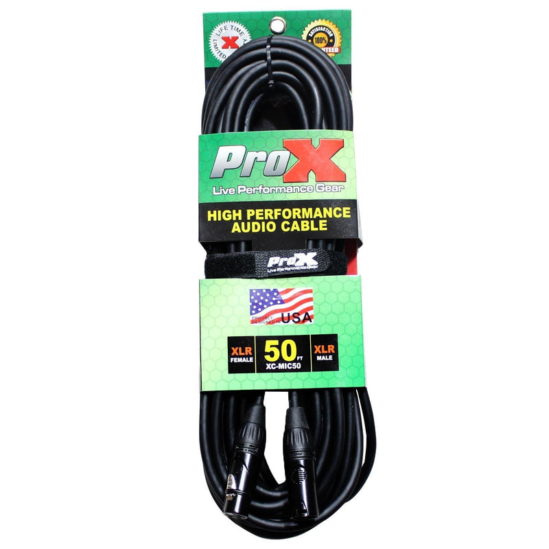 Prox 50Ft Xlr-F To Xlr-M Balanced High Performance Microphone Cable []