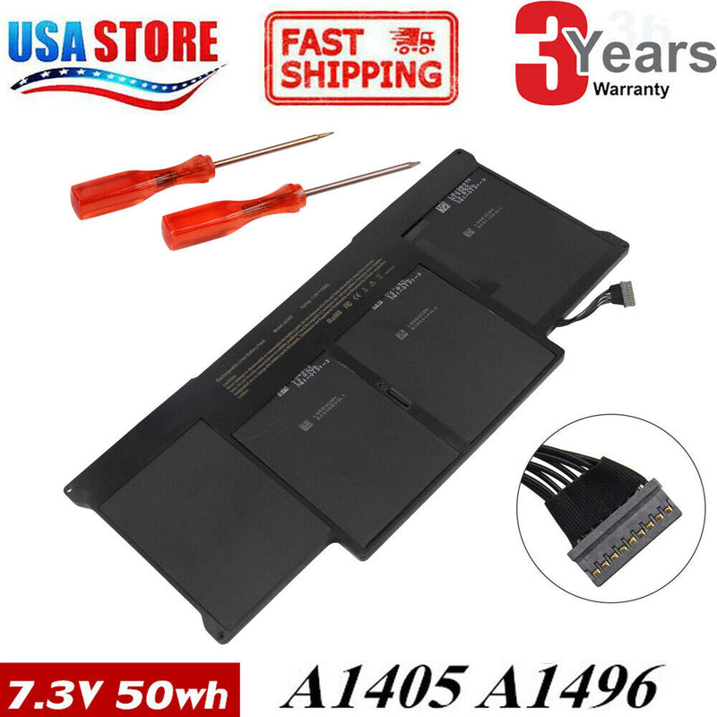 For 2012-2017 Apple Macbook Air 13 Inch A1466 Battery Fit P/N:A1496 A1405 A1377