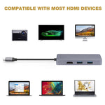 Usb C Hub 7 In 1, All-In-One Dongle Multiport 4K Adapter For Macbook Air-Pro