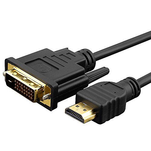 For HDTV HD 6ft Gold 24+1 DVI-D Male to Male HDMI Monitor Display Adapter Cable