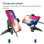 Wireless Charger Car Cd Slot Holder Mount Charging Stand Dock For Cell Phone