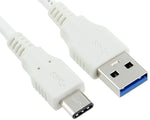 Usb-C Usb 3.0 3.1 Type C Male Connector To Standard Type A Male Data Cable White