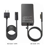 Surface Pro 5 / 6 Power Adapter Charger 44W 15V 2.58A Model 1796