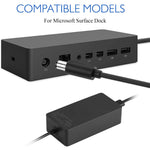 90W Ac Adapter Power Supply Charger For Microsoft Surface Dock Pro 4 1661 1749