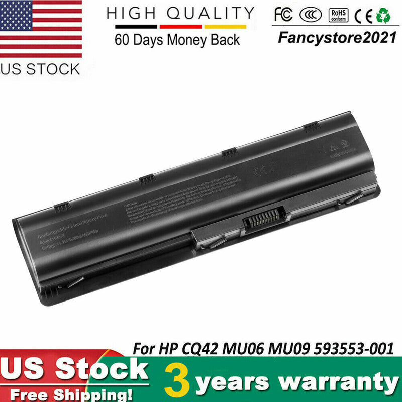 For Hp Mu06 Mu09 Spare 593554-001 593553-001 Notebook Laptop Battery G6 Cq42