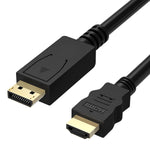 Displayport Dp To Hdmi Audio Video Cable Cord Adapter Gold Plated Pc Hdtv 15Ft