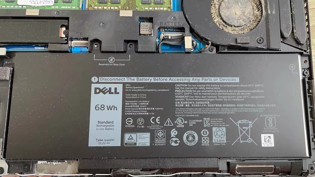Genuine Dell 3HWPP Battery 68Wh OEM Laptop Replacement Rechargeable Battery