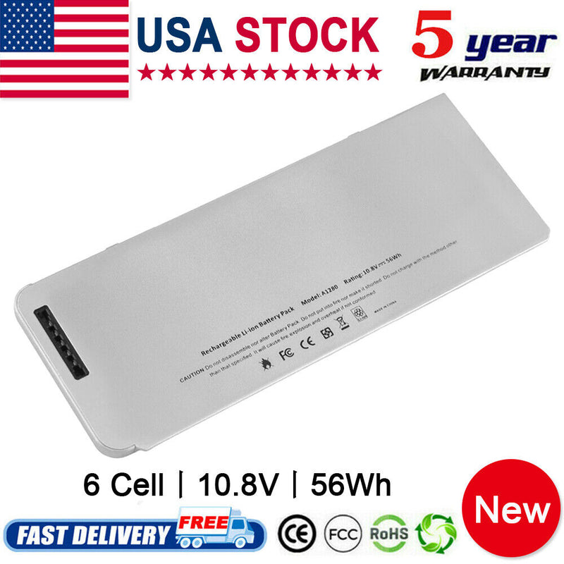 6 Cell Laptop Battery For Apple Macbook 13" A1278 Late 2008 Mb466Ll/A Mb467Ll/A