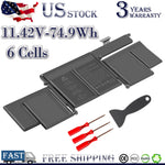 A1582 Battery For Macbook Pro 13 Inch Retina A1502 Early 2015 2014 Late 2013 Us