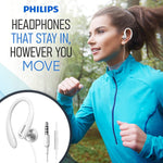 Philips Wrap Around Over the Ear Earbuds with Mic. Great for Exercise. Sports.