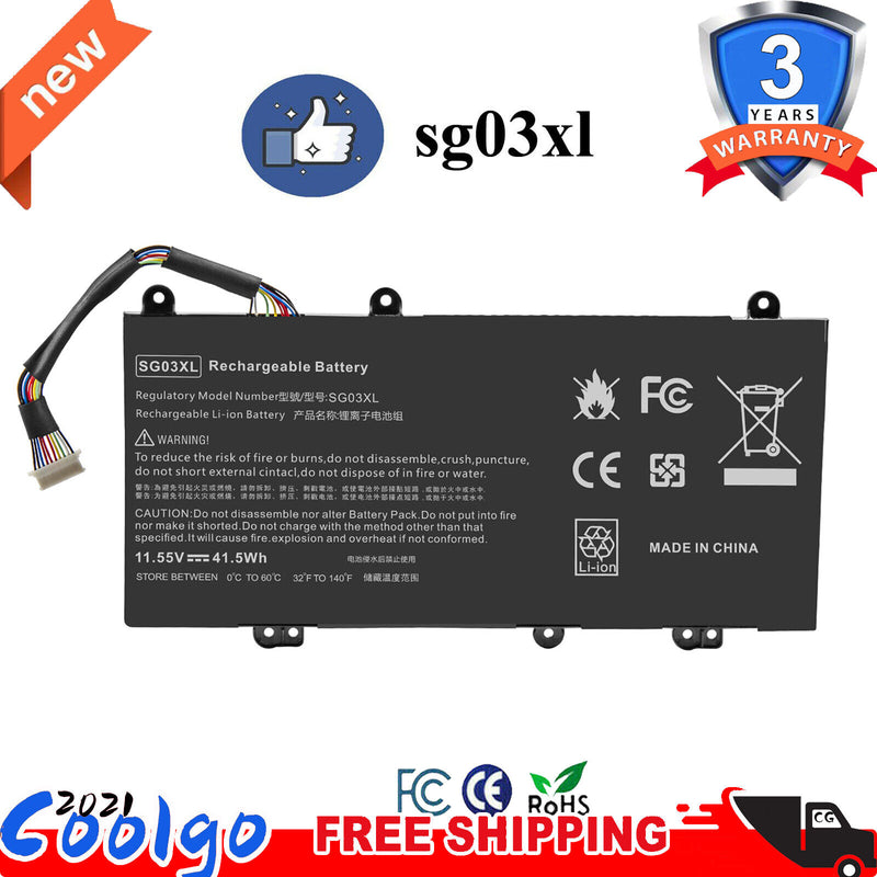 Sg03Xl 849048-421 Battery For Hp Envy M7 M7-U009Dx M7-U109Dx 17T-U100 17-U163Cl