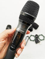 Professional 10Channel UHF Wireless Dual Microphone Cordless Handheld Mic System