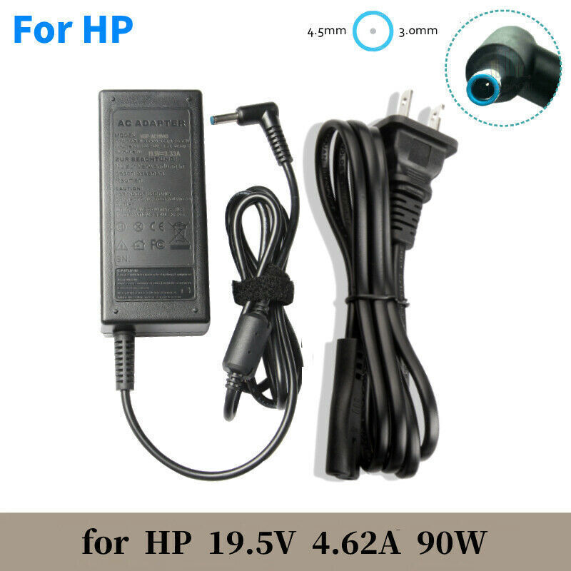 90W 19.5V 4.62A Ac Adapter Charger For Hp Envy 17-J010Us 4.5/3.0Mm Blue Tip New
