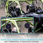 Pyle 4" Bluetooth Black Waterproof Marine Wakeboard Tower LED Speakers (Pair)