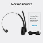 Mpow Wireless Bluetooth 5.0 Headset Earphone Call Center Telephone Headphone Mic