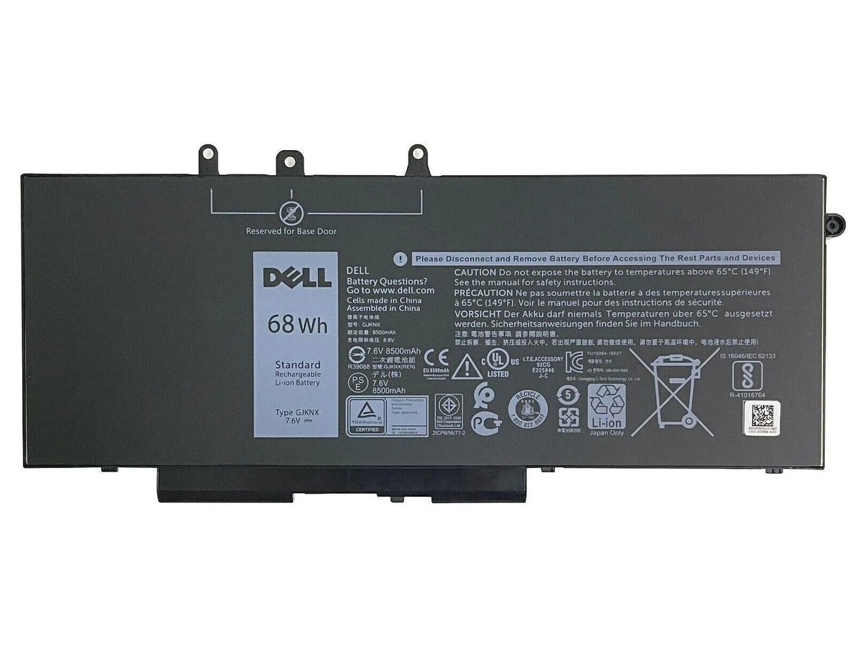 Dell Latitude GJKNX 68Wh Genuine Replacement Battery for Latitude 5480 5490 5491 5580 5590 5591 5280