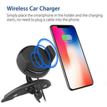 Wireless Charger Car Cd Slot Holder Mount Charging Stand Dock For Cell Phone