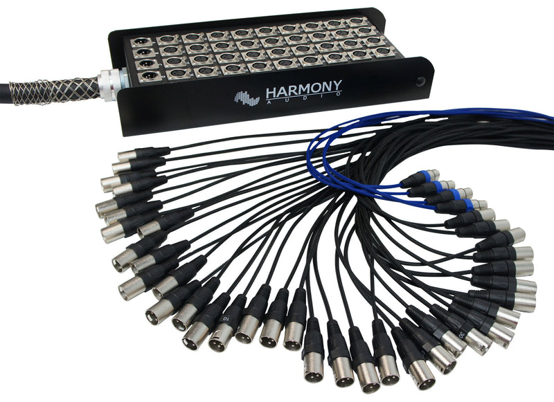 Harmony Audio Ha-Sb4050 Xlr Snake Cable 40 Channel - 50 Feet (36 Send 4 Returns)