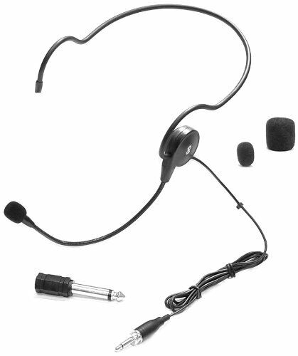 New Pyle PLM31 Cardioid Condenser Headset Microphone W/Flexible Wired Boom 3.5mm