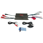Pyle PLMRMP3B 4 Channel 800 Watt Water-Resistant Micro Amplifier System - Black
