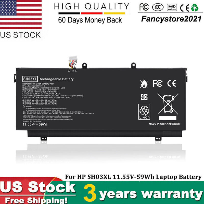 Battery For Hp Sh03Xl Sh03057Xl Hstnn-Lb7L 859026-421 859356-855 Tpn-Q178