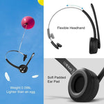 Mpow Bluetooth Headset Trucker Driver Call Center Headset Wireless Headphone Mic