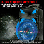 8" 1000W Portable Fm Bluetooth Speaker Subwoofer Heavy Bass Sound System Party