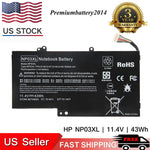 Np03Xl For Hp Envy X360 15-U011Dx Battery 43Wh 761230-005 Hstnn-Lb6L Fast Ship