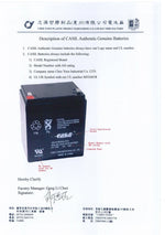 Ca1270 12V 7Ah Sla Alarm Replacement Battery