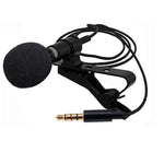 AMZER 1.5m Lavalier Wired Recording Microphone Mobile Phone Karaoke Mic - Black