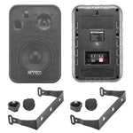 Pyle PLMRB29B 1 DIN Stereo Receiver, 2x 4" Speakers, 4x 6.5" Speakers, Antenna