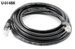 Intellinet 14ft CAT5E UTP Ethernet RJ45 Patch Cable, Black