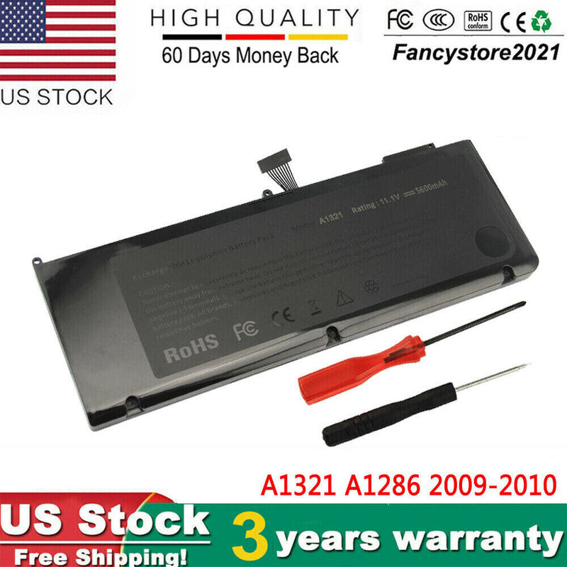 For Apple Macbook Pro Unibody 15" A1286 Mid-2009 2010 A1321 Replacement Battery