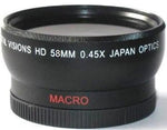 58Mm 0.45X Wide Angle Lens For Canon Eos T8I T7I T7 T6I T6 T5I T4I T3I Sl2 Sl3