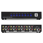 Av Switch Box Composite Selector 8 Port Rca Audio Video 8 In 1 Out To Tv