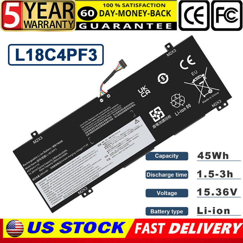 L18C4Pf3 L18M4Pf3 L18C4Pf4 Battery For Lenovo Ideapad Flex-14Api 14Iwl