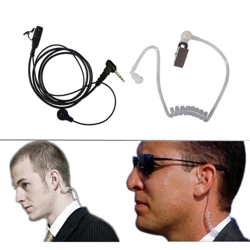 Fbi Style Headset/Earpiece Mic For Motorola Walkie Talkie Talkabout Radio